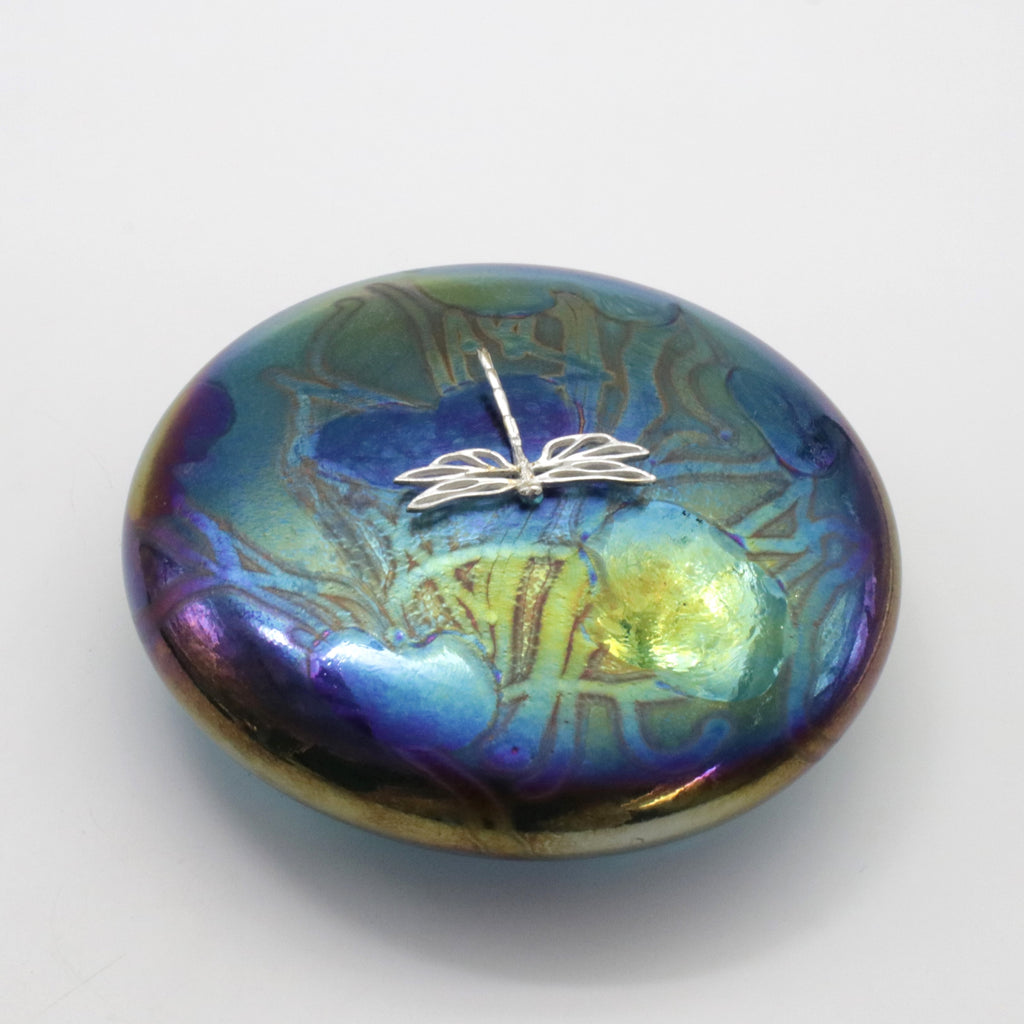 Dragonfly Lily Trail Paperweight