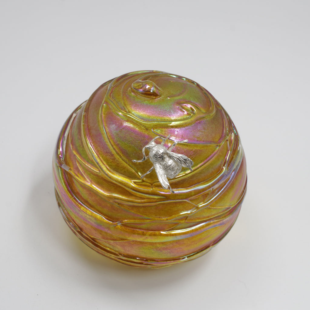 Gold Beehive Paperweight