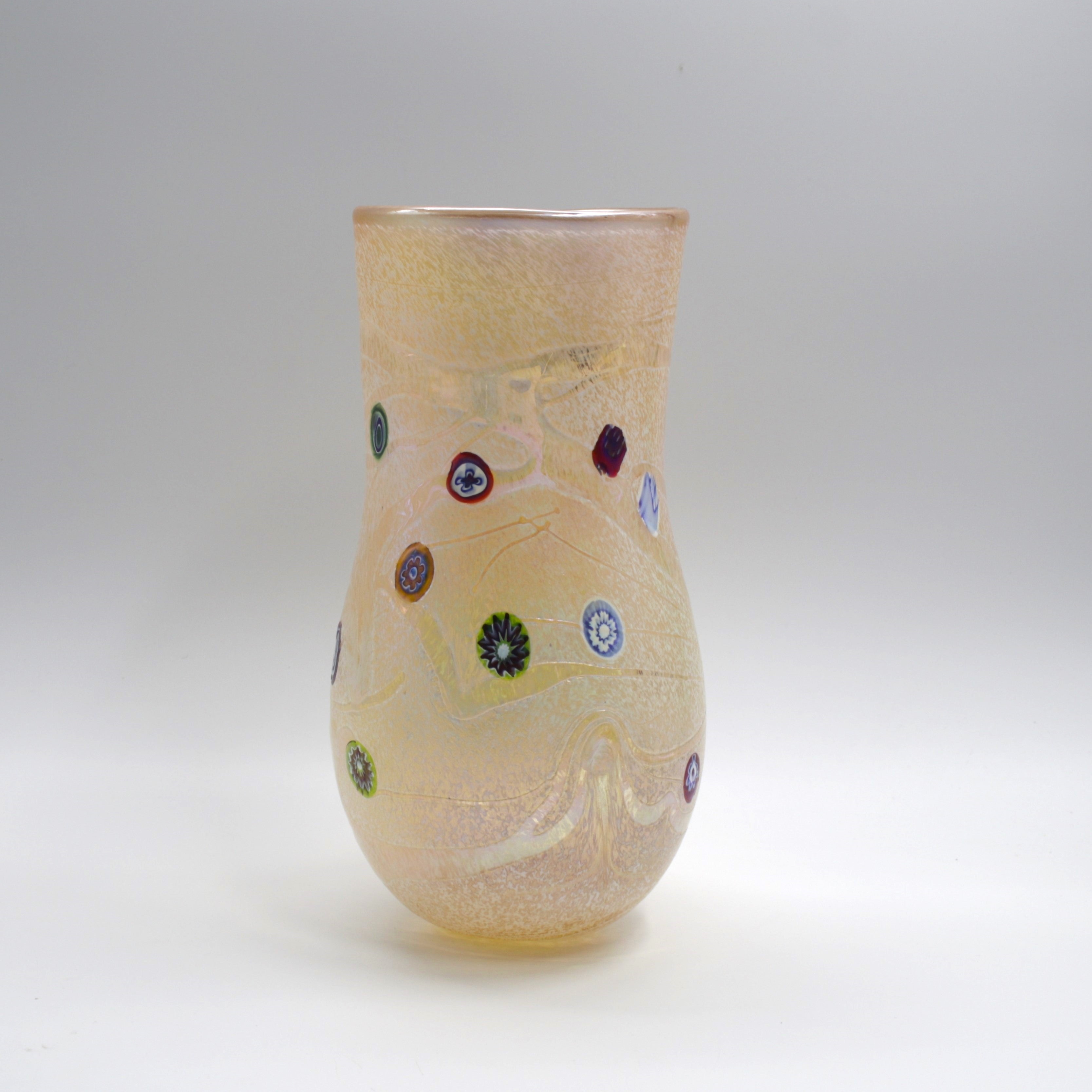 Glass Mille Fiore Vase