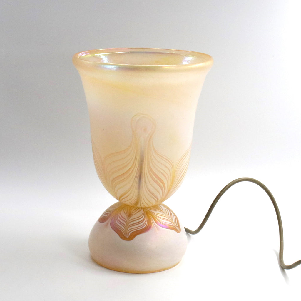 Glass Uplighter Lamp