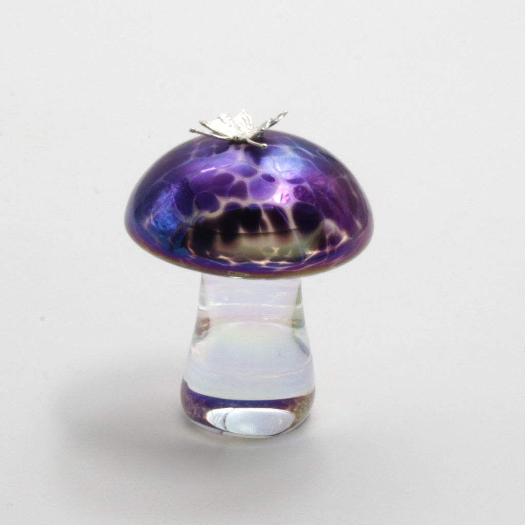 Mushroom with Silver Butterfly