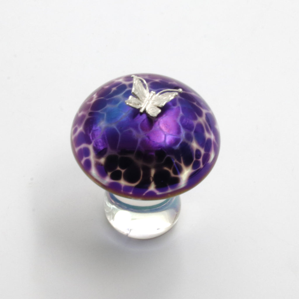 Mushroom with Silver Butterfly