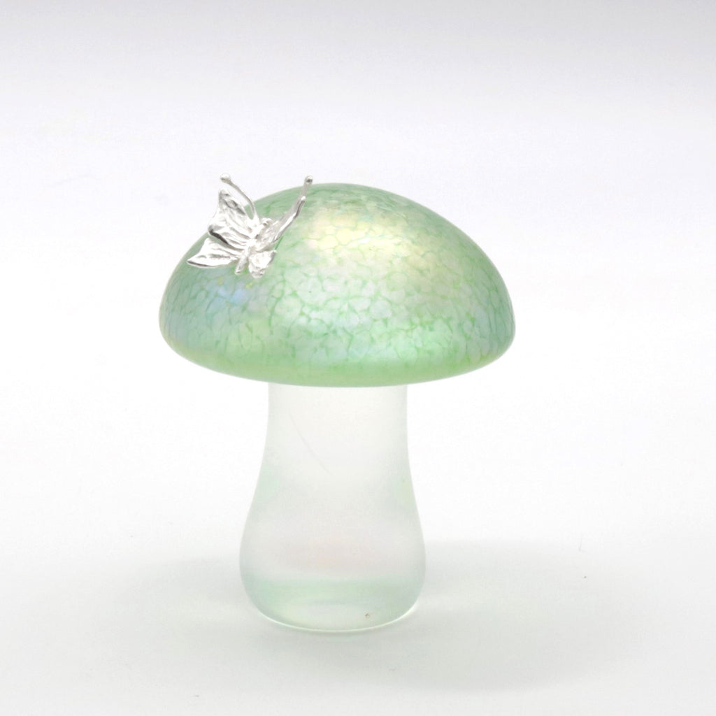 Mushroom with Silver Butterfly