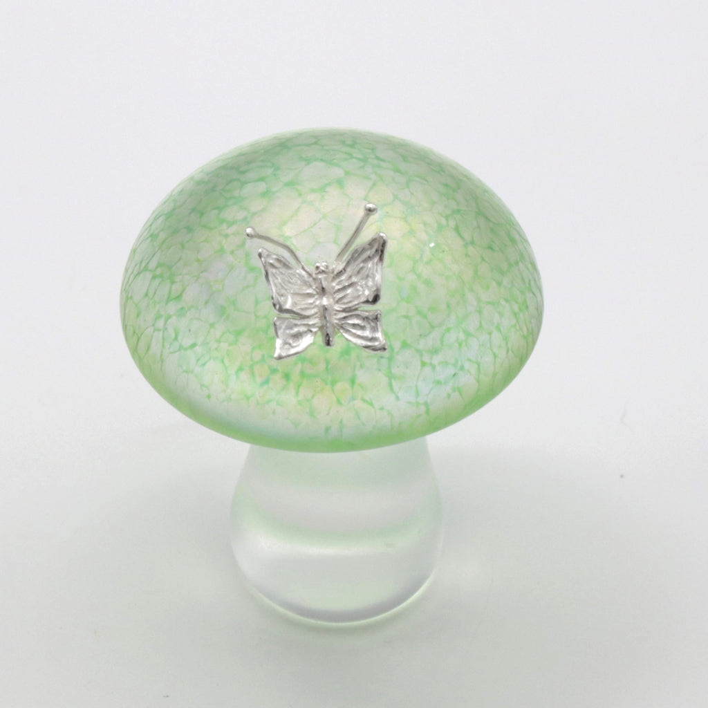 Mushroom with Silver Butterfly