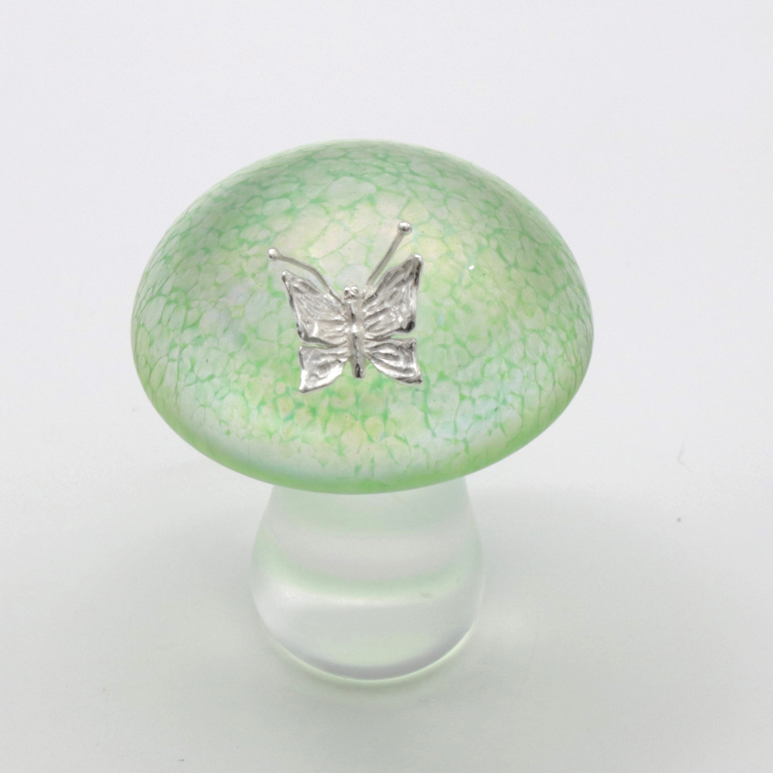 Mushroom with Silver Butterfly