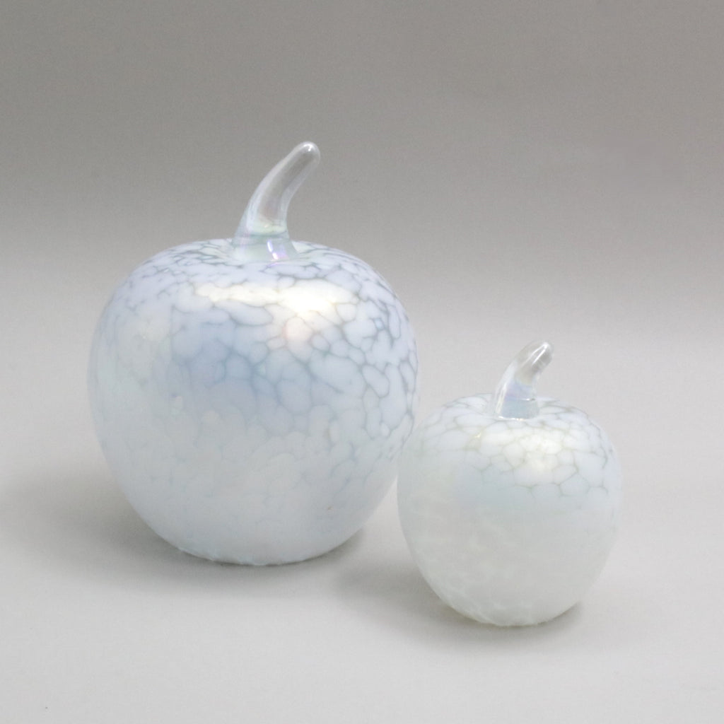 Pearl White Glass Apples
