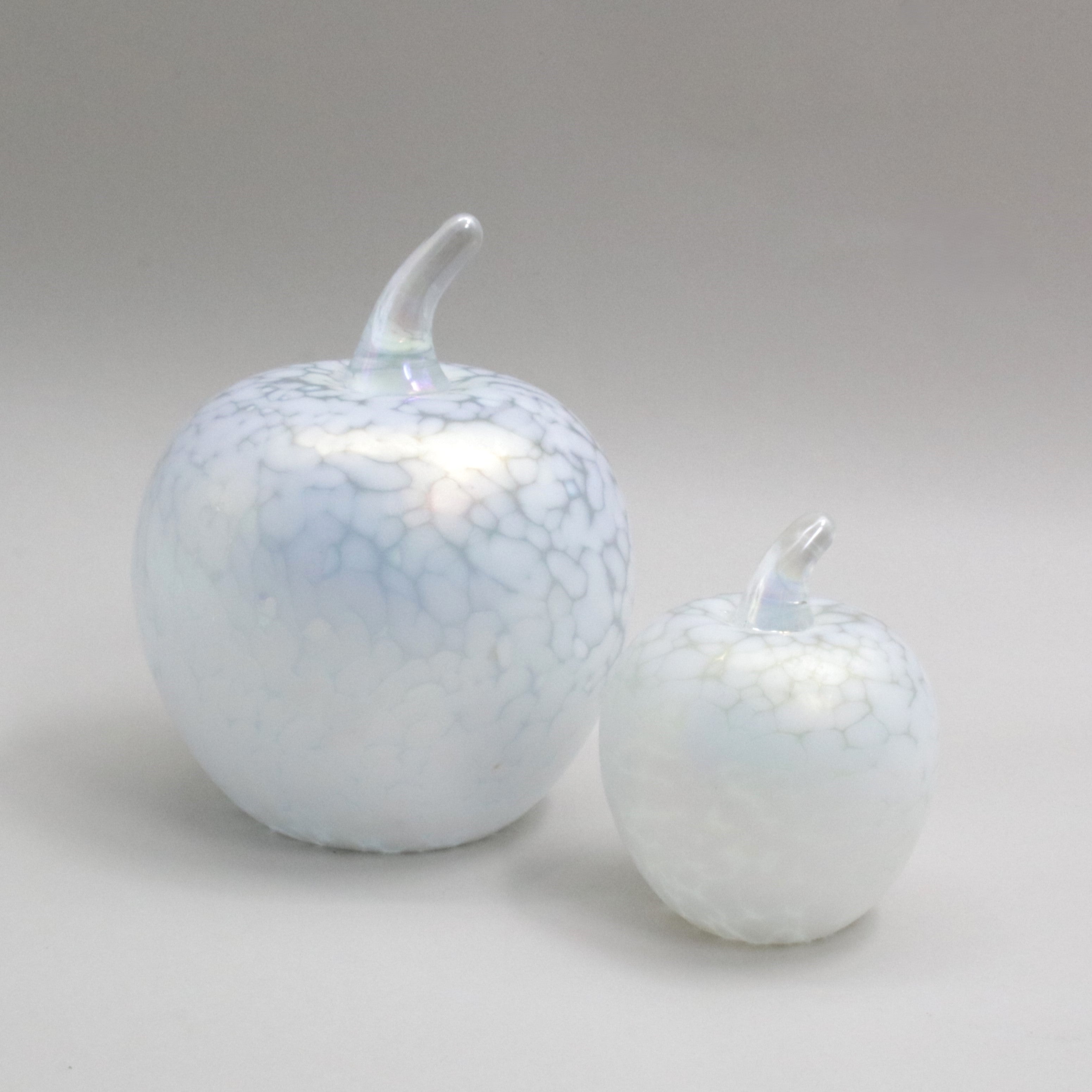Pearl White Glass Apples