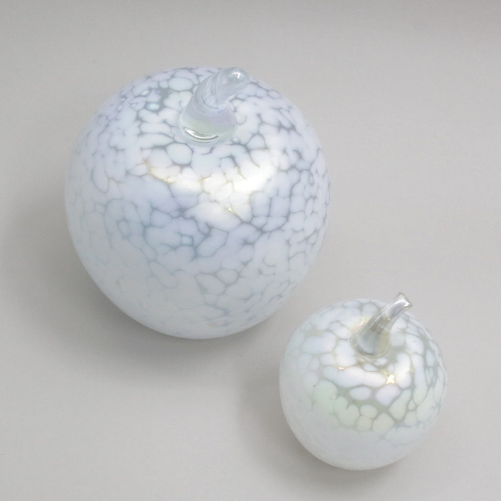 Pearl White Glass Apples