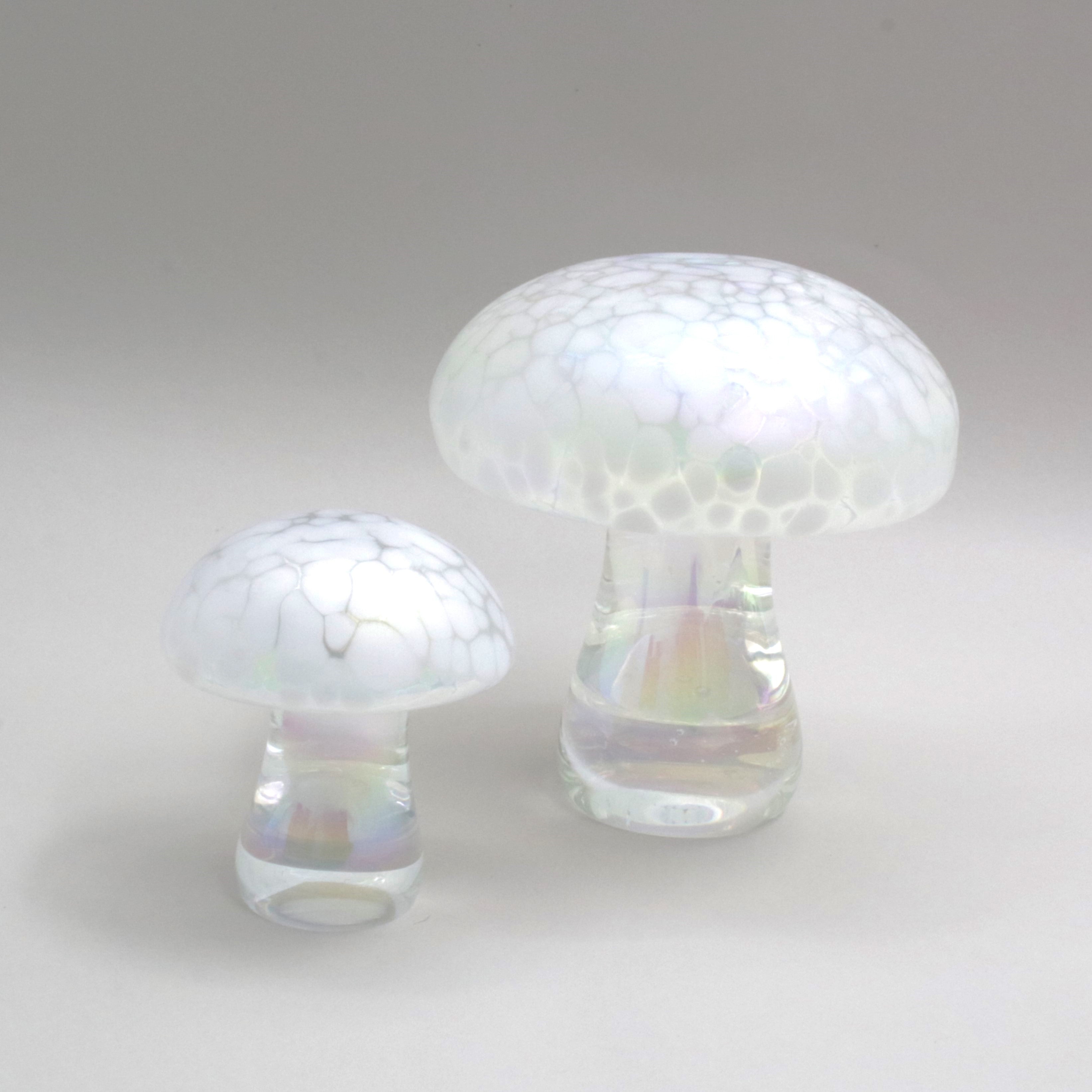 Set of Pearl White Mushrooms