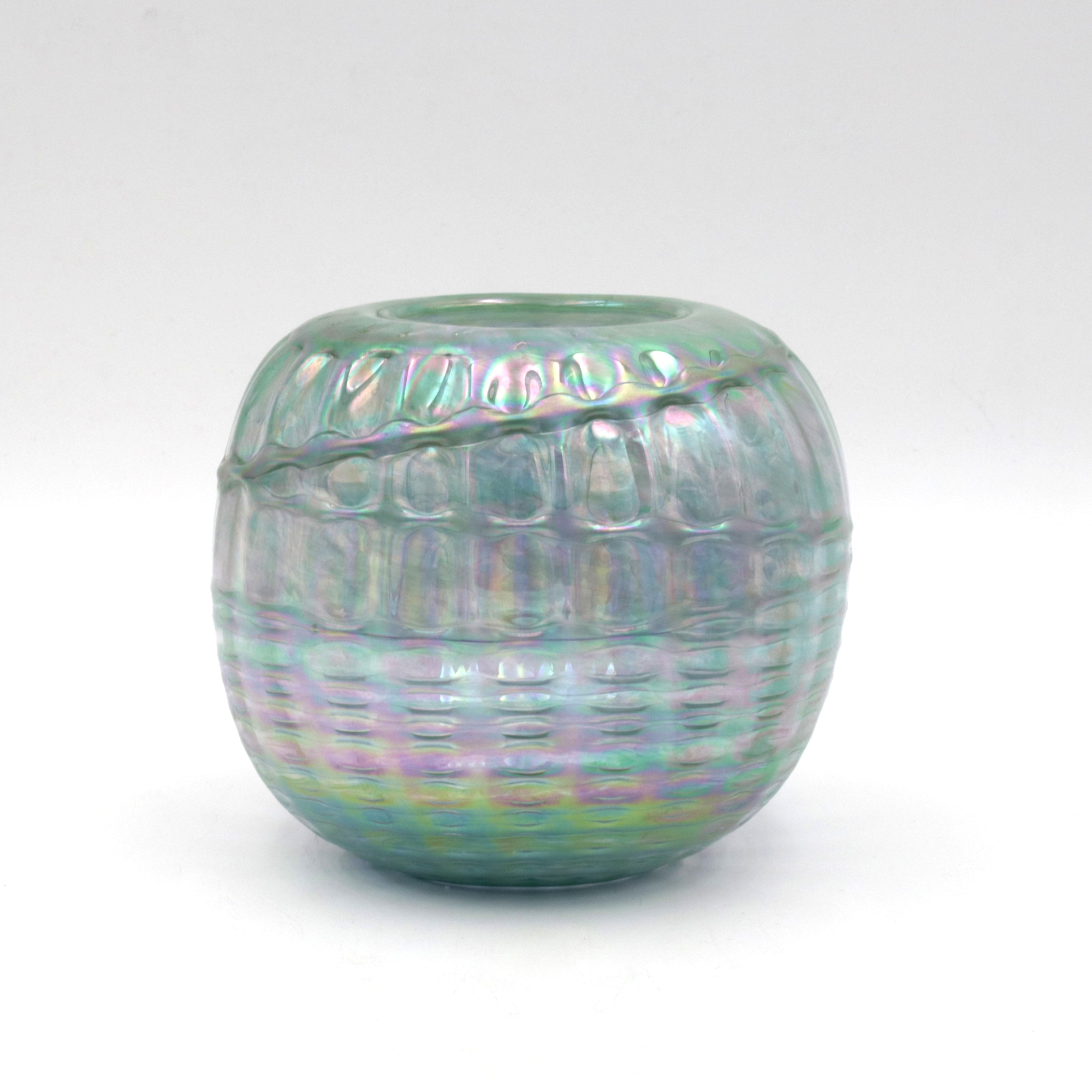 Iridescent Glass vase