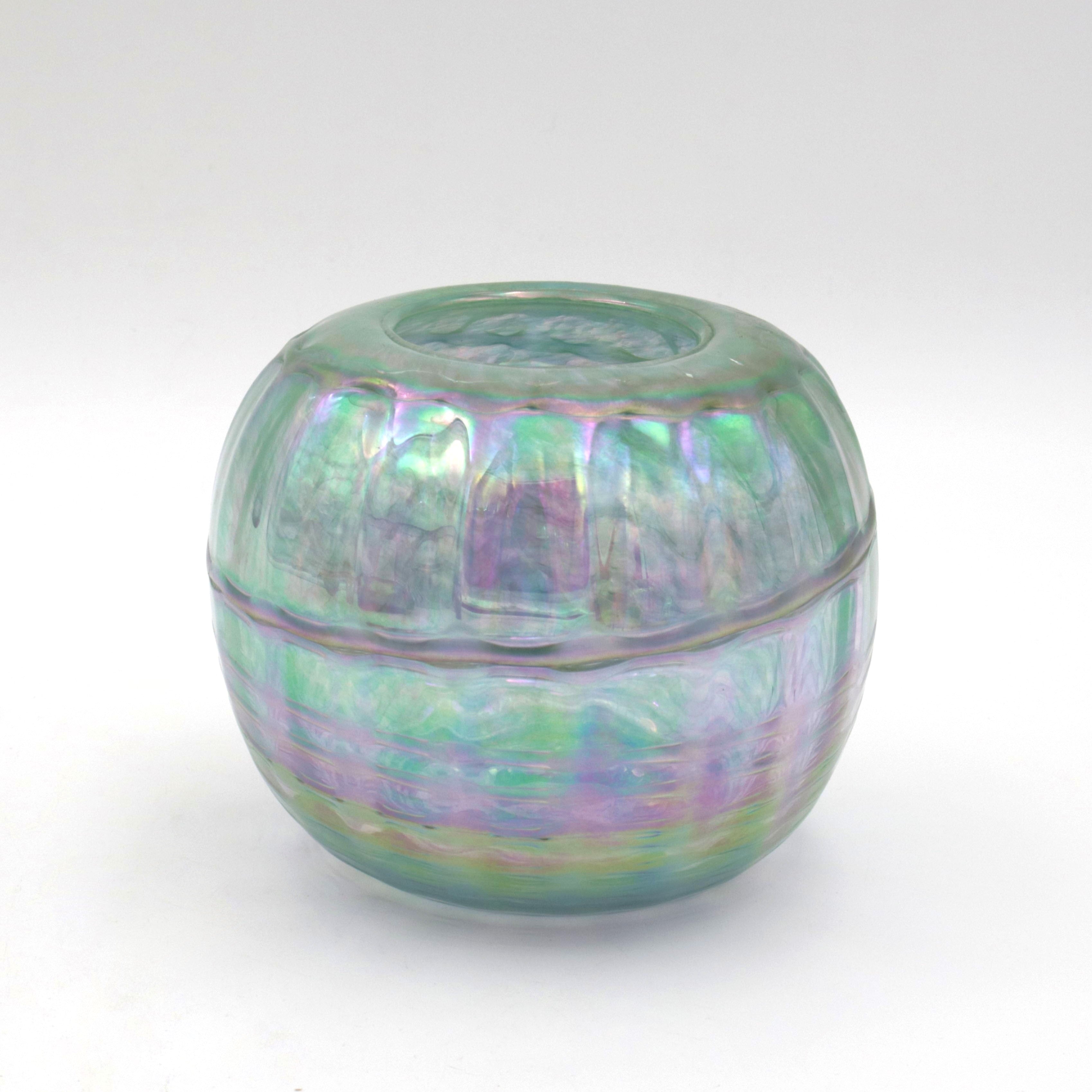 Iridescent Glass vase
