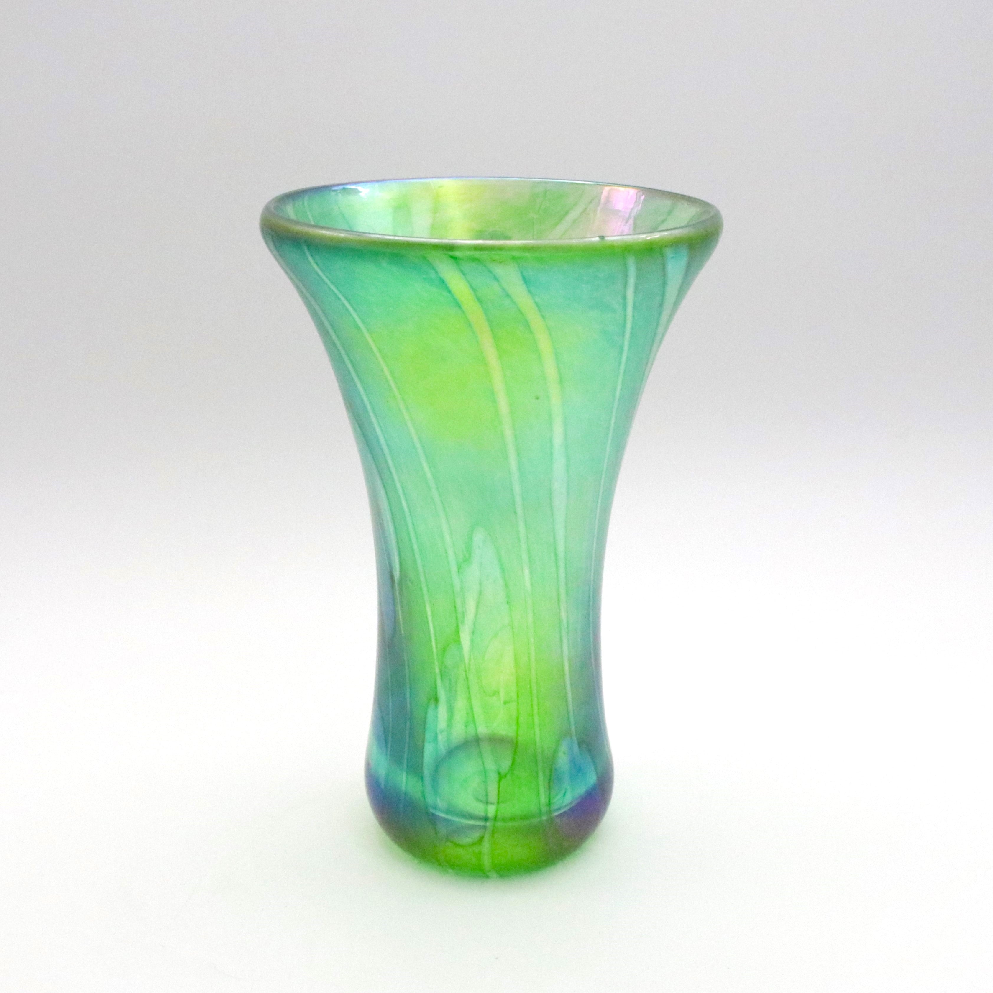 Green Lily Trail vase