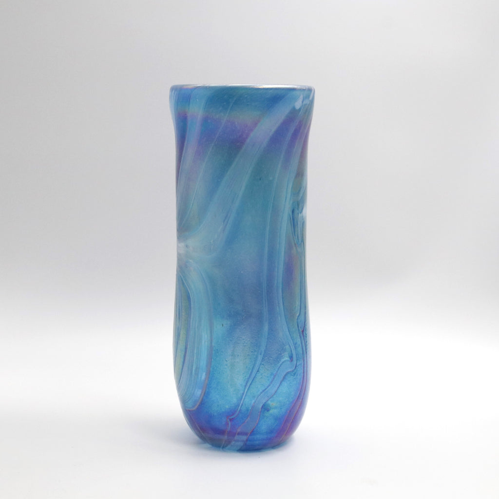 Aquamarine and Pearl Vase