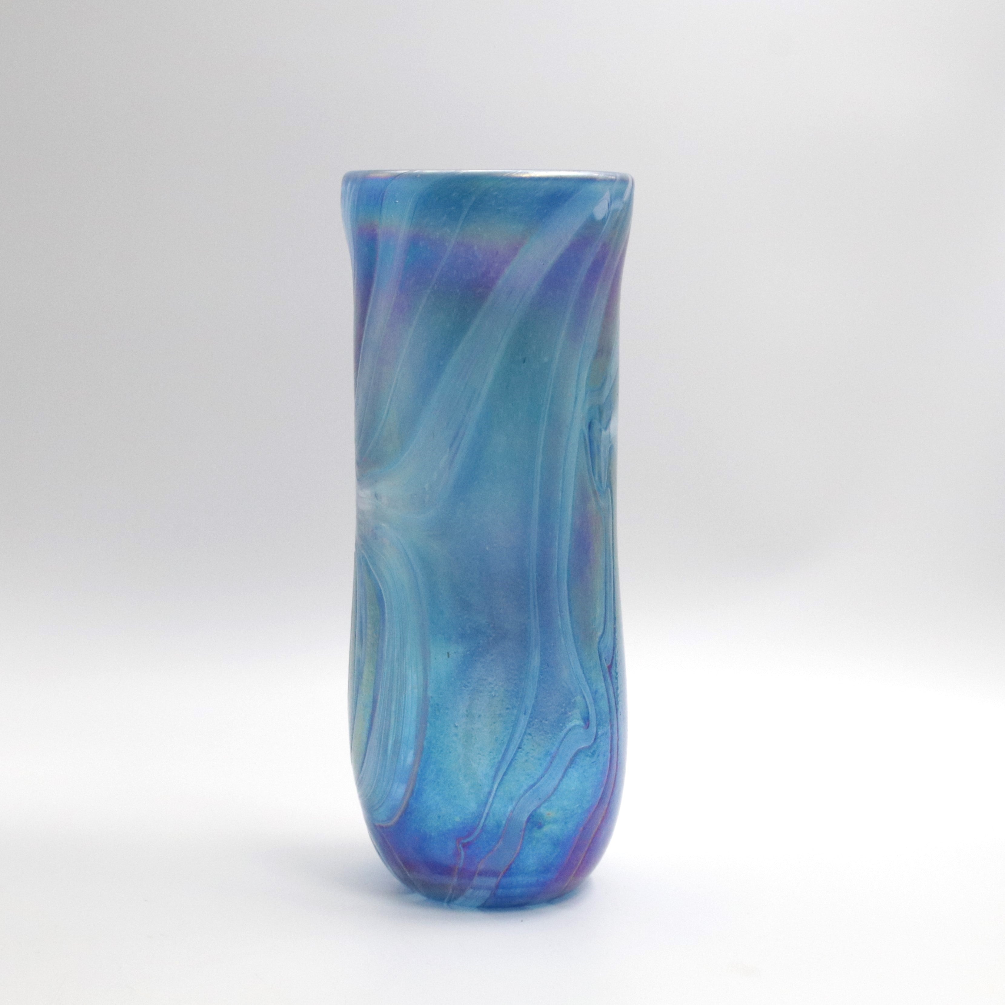 Aquamarine and Pearl Vase