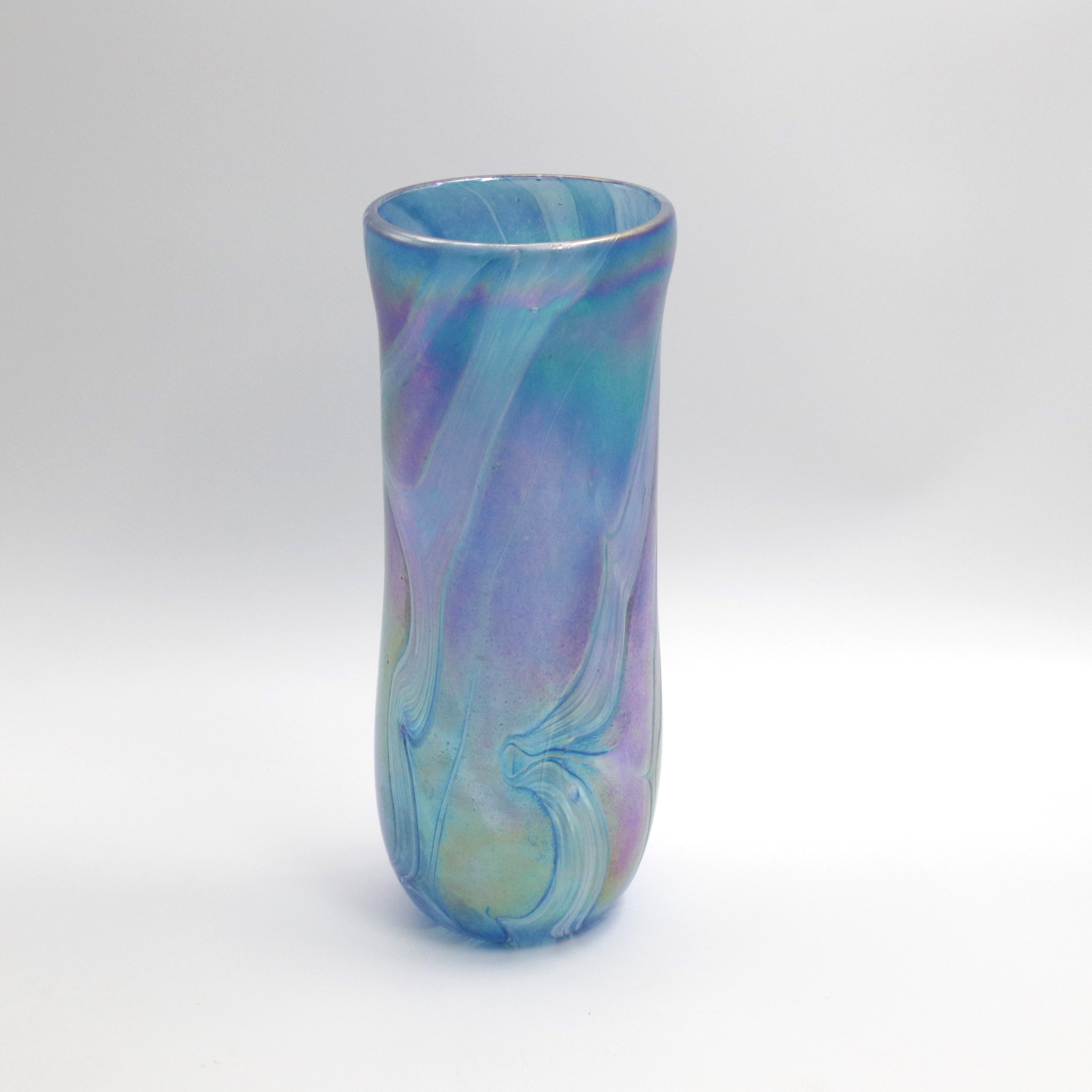 Aquamarine and Pearl Vase