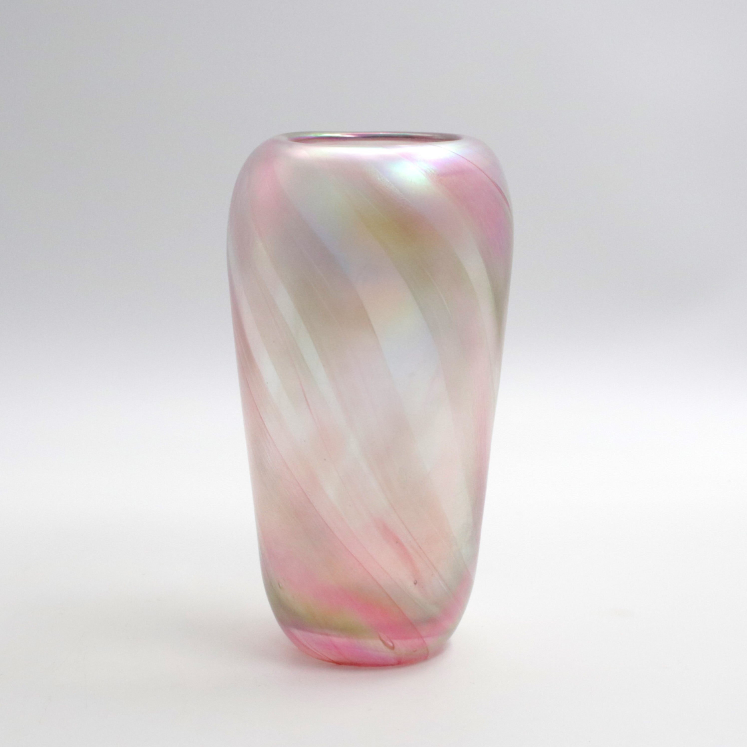 Pale Pink iridescent Vase