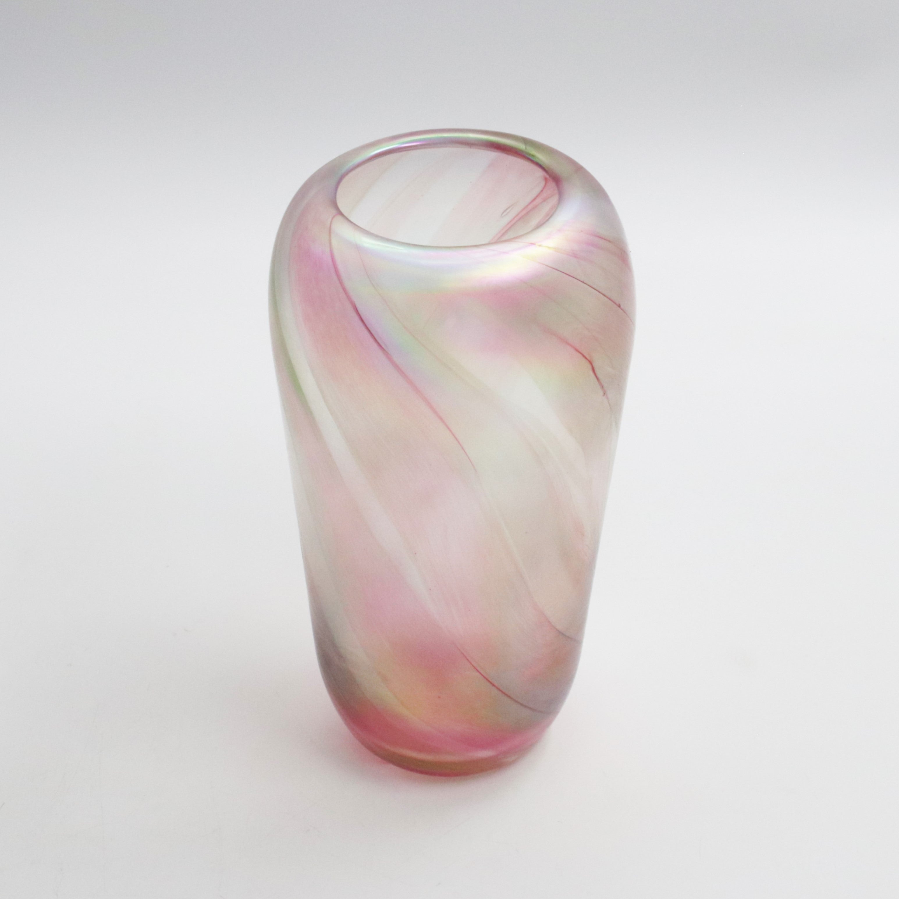 Pale Pink iridescent Vase