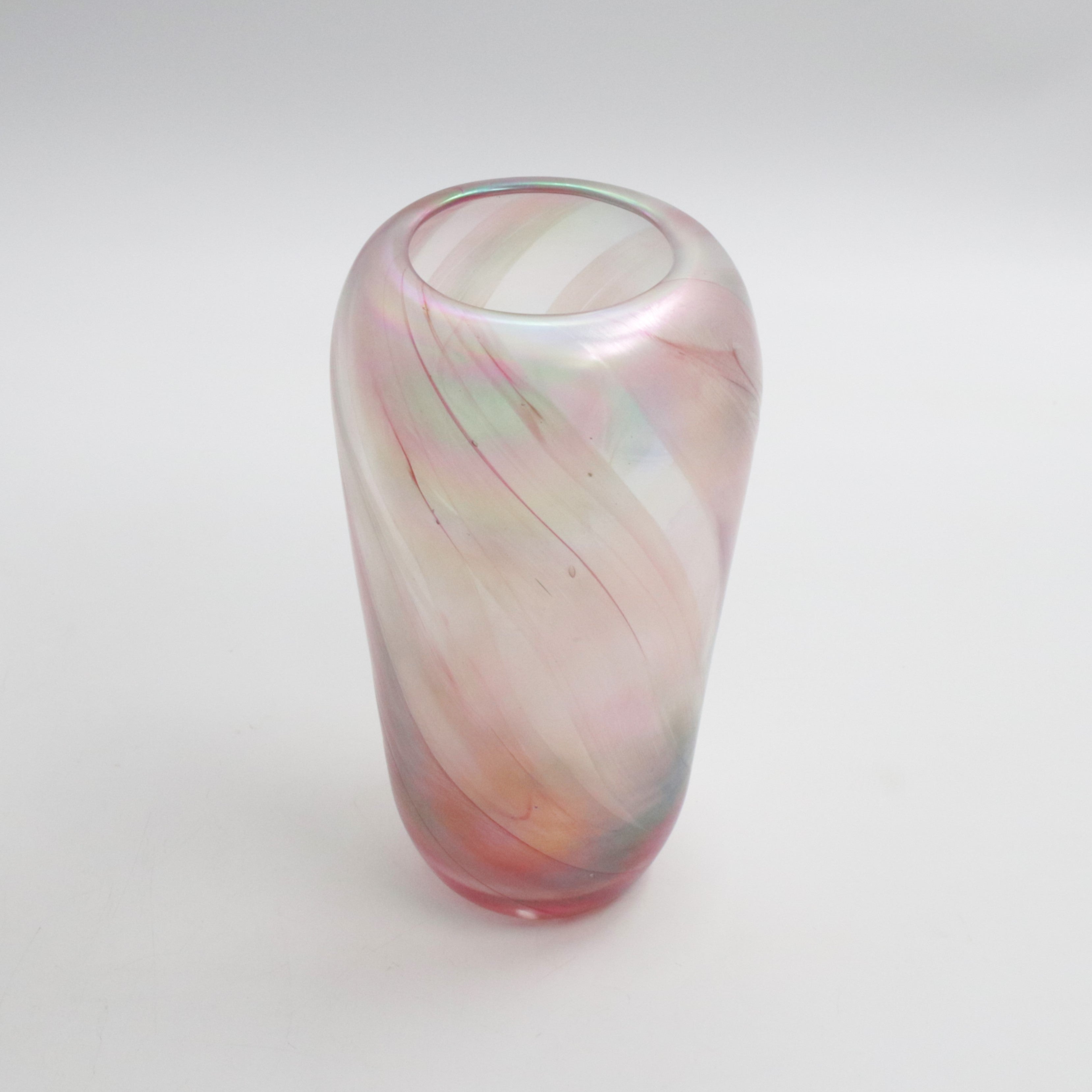 Pale Pink iridescent Vase